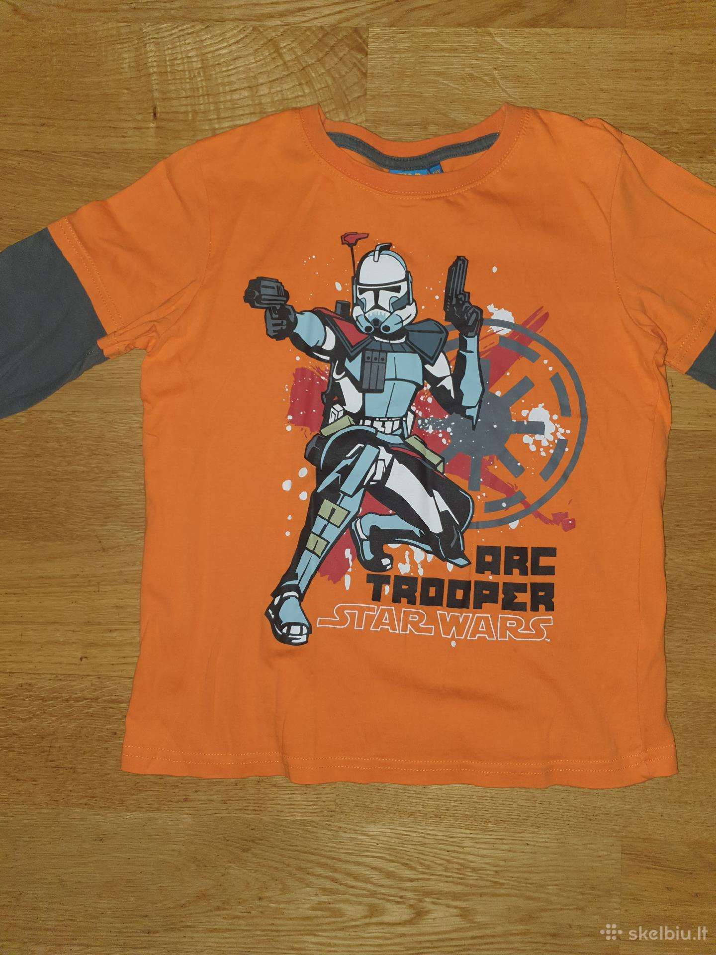 Oranžinė Star Wars su pilkom rankovėm bliuskute 13