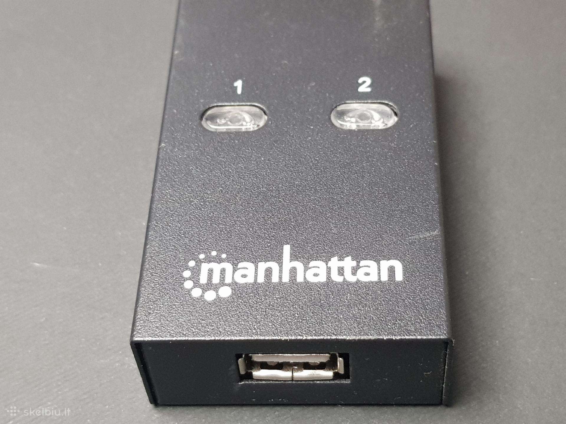 Manhattan Hi-Speed USB 2.0 Automatic Sharing Switch (162005)