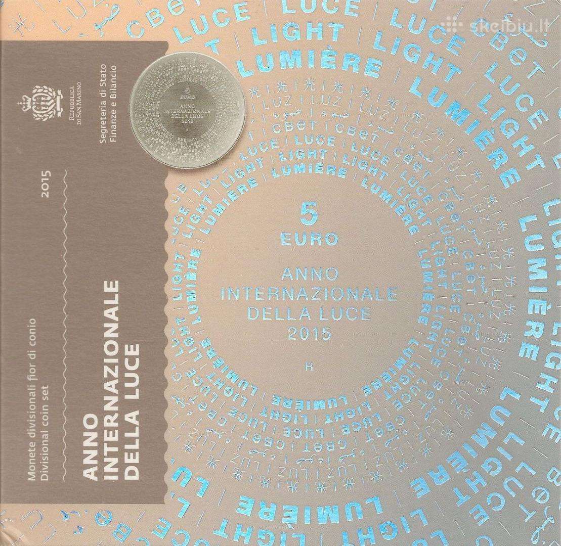 San Marinas 2015 kolekcinių mone rinkinys su5 Euro