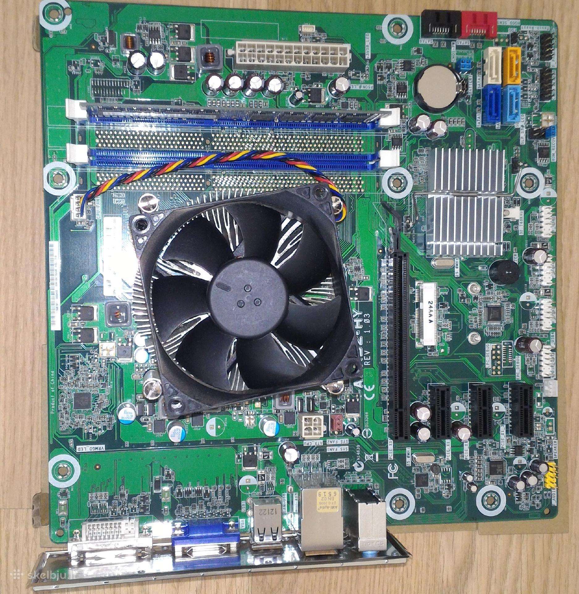 Motininė+cpu+RAM+HDD+maitinimo blokas
