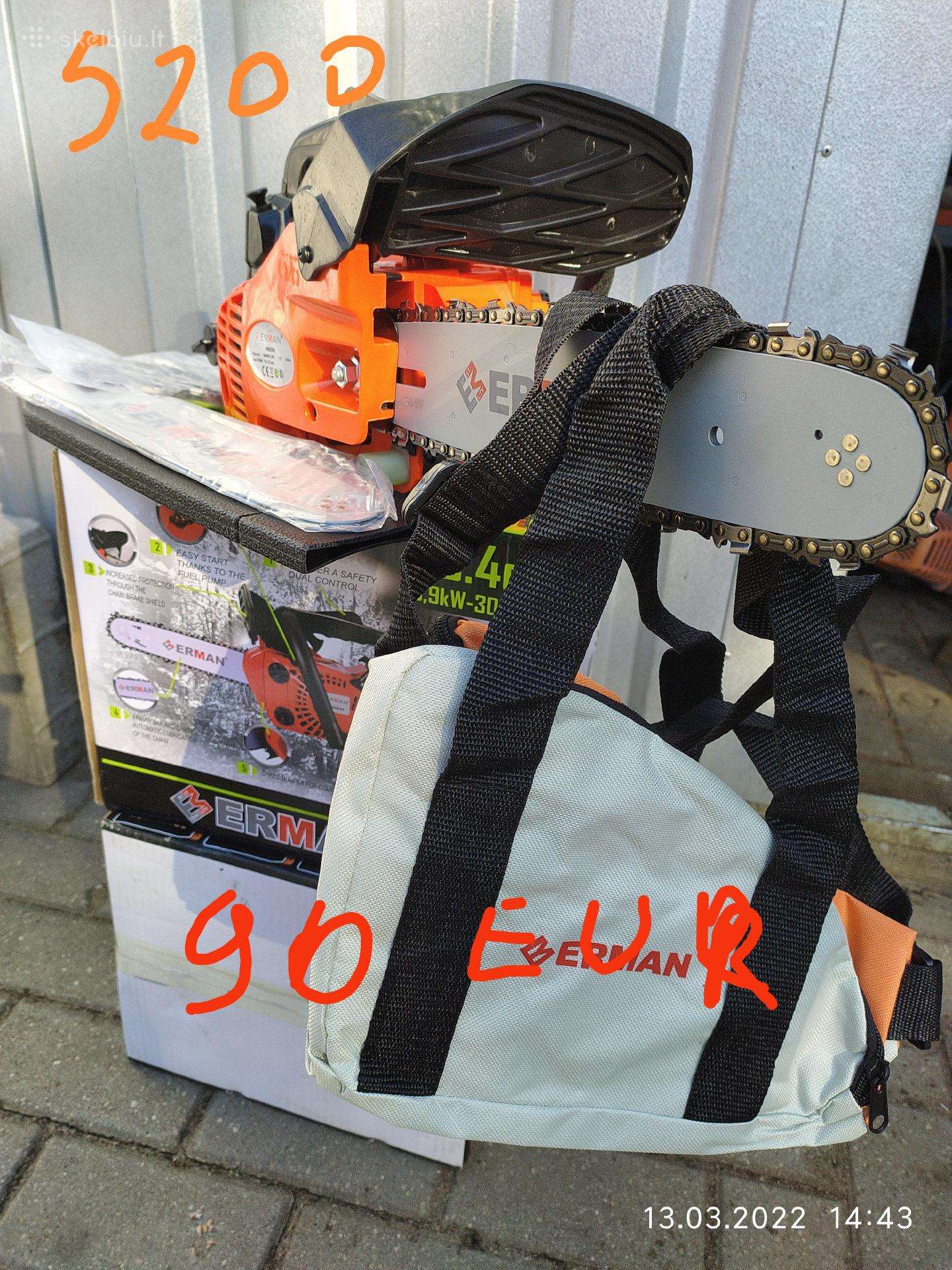 Benzininiai 80eur Erman Em5201 +2sina2grandine