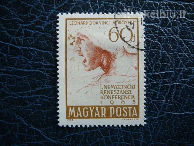 Daile L. da Vincis Vengrija 1965 antsp. v2122a