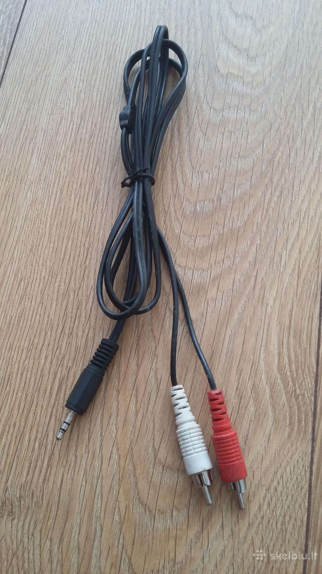 Aux kabelis 3,5mm Male į 2rca Male