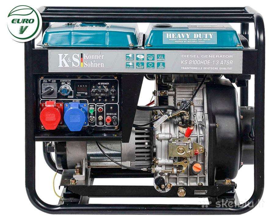 Dyzelinis trifazis elektros generatorius 6,5kw