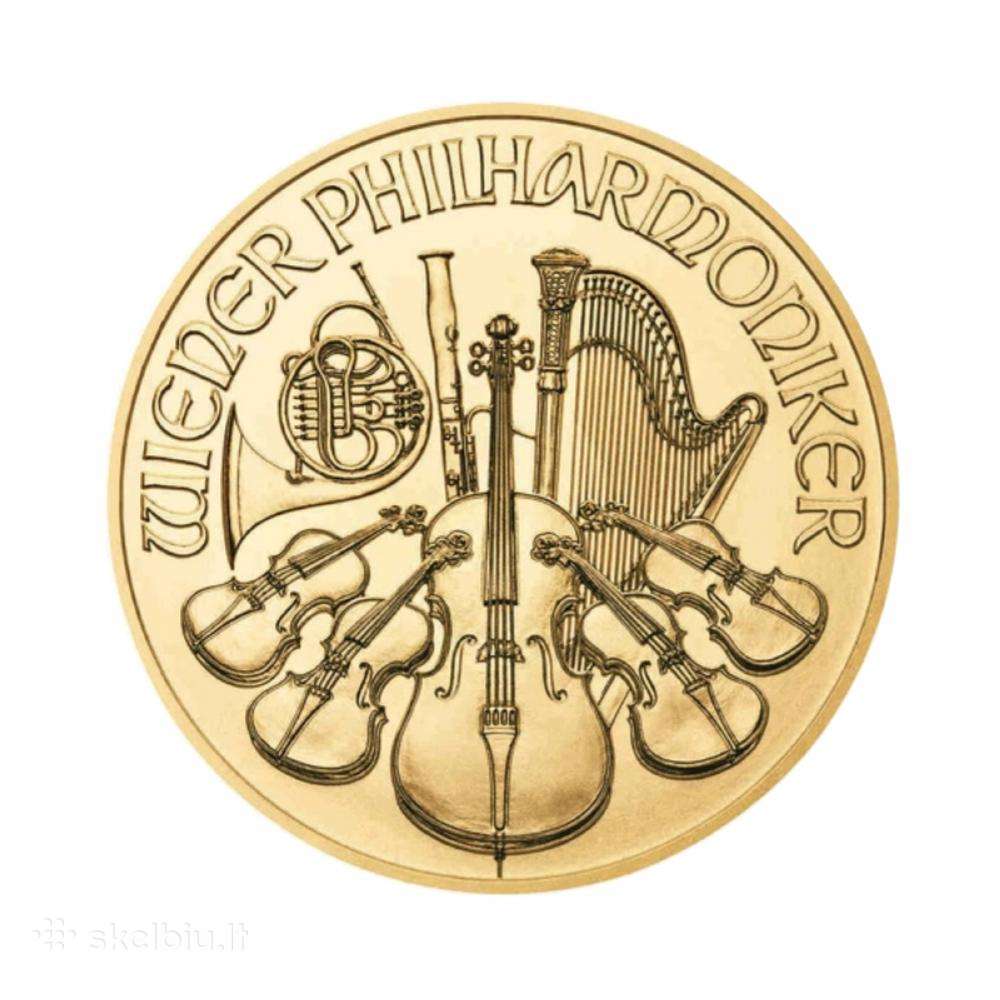 1/4 oz auksinė moneta Vienos Filharmonija, 2023