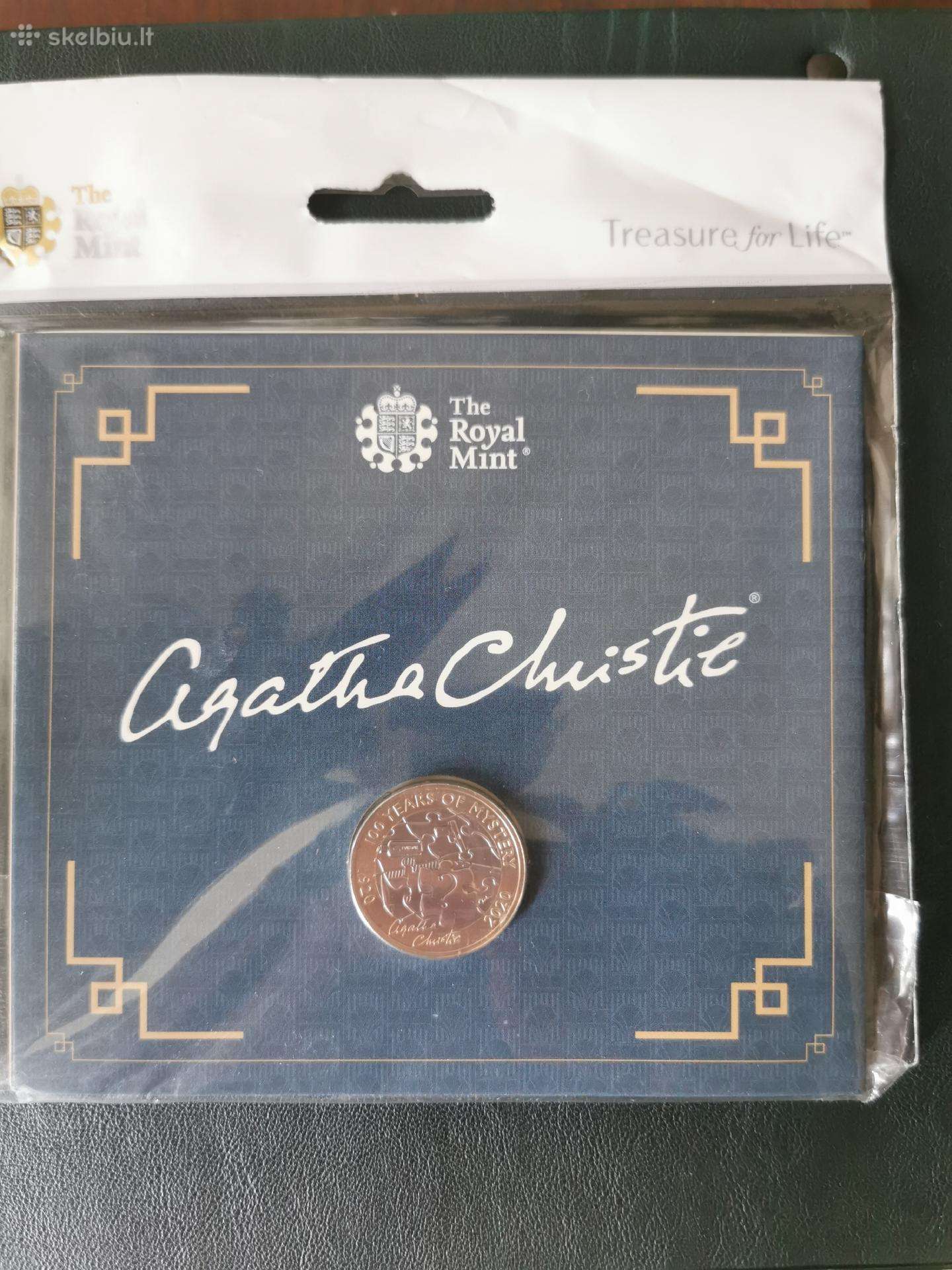 D.britanija 50 pence 2020m Agatha Cristie Bu