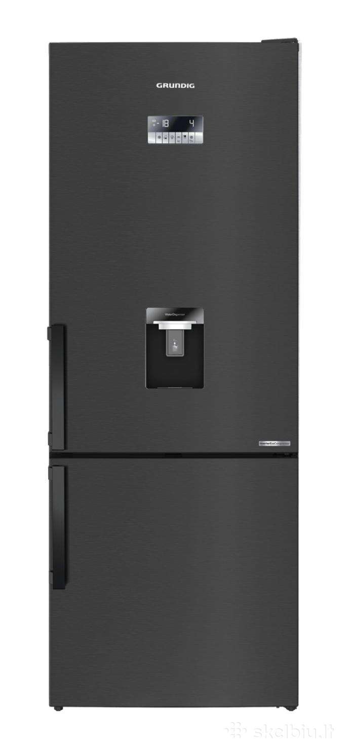 grundig gknm46220dz 70 30 fridge freezer dark steel