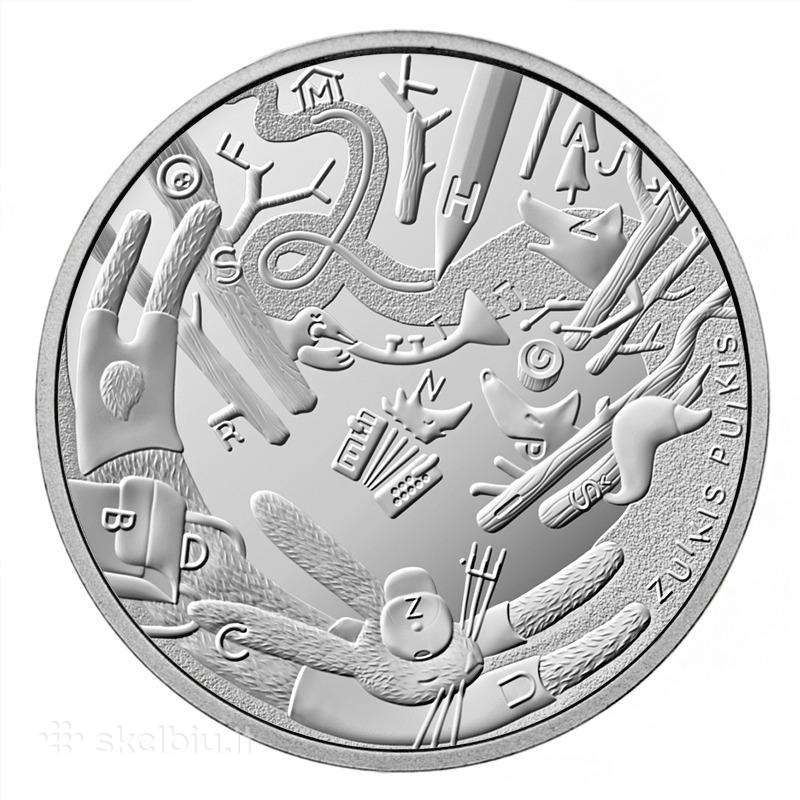 1.5 euro monetos Zuikis Puikis