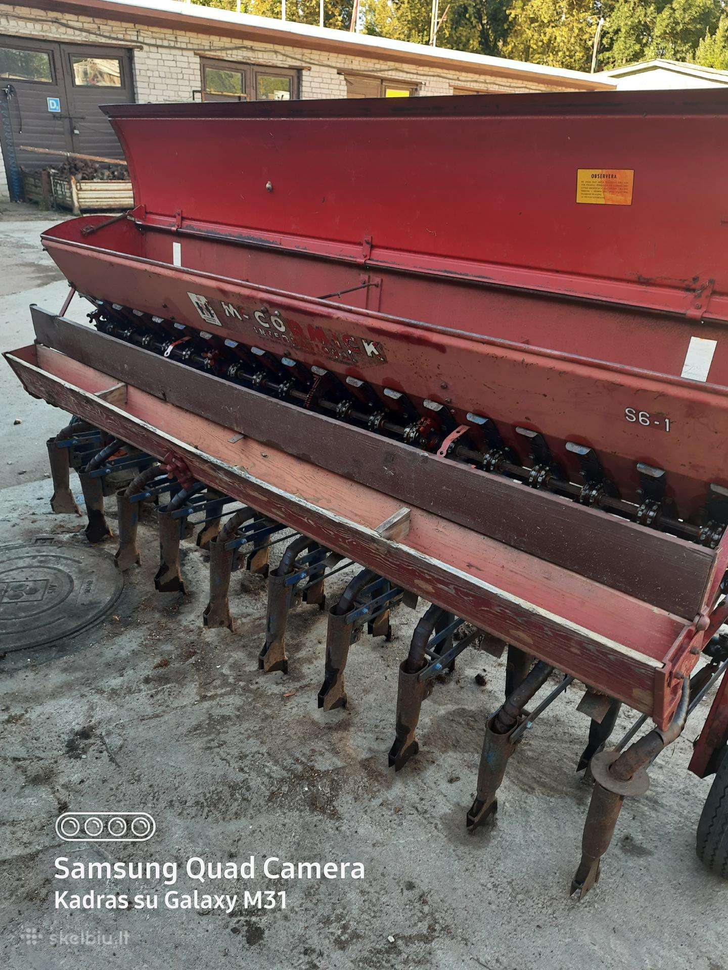 McCORMICK S6-1, sėjamosios, sodinamosios
