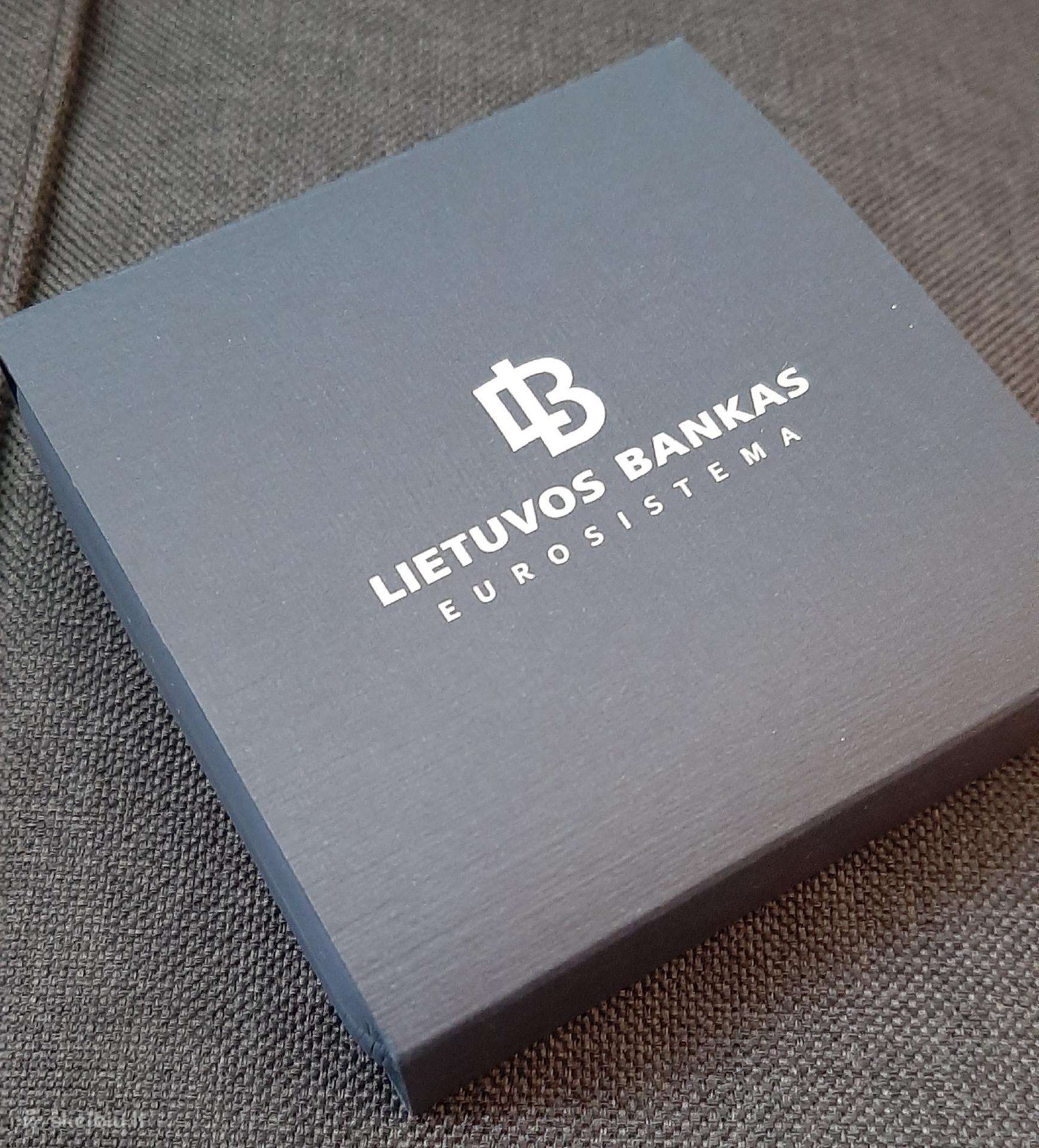 Sidabrinė 20€ Lietuvos bankui 100 m moneta