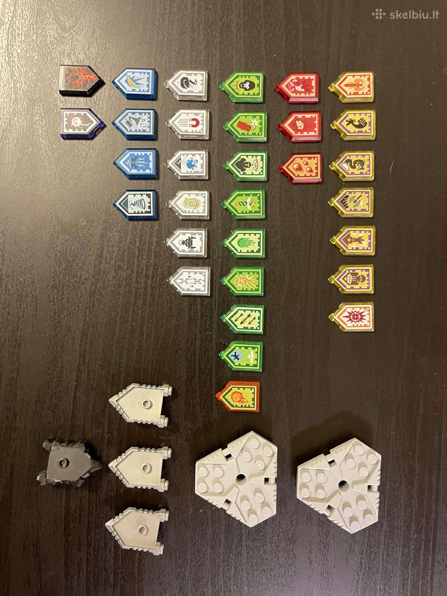 Lego Nexo skydų kolekcija
