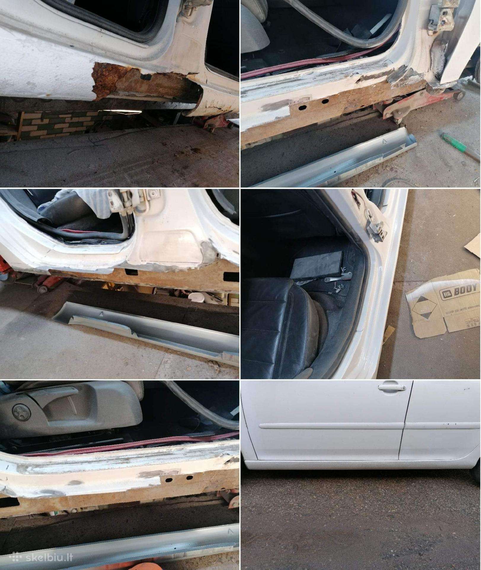 Kėbulo paruošimas Tech. Apž. virinimas,dažymas
