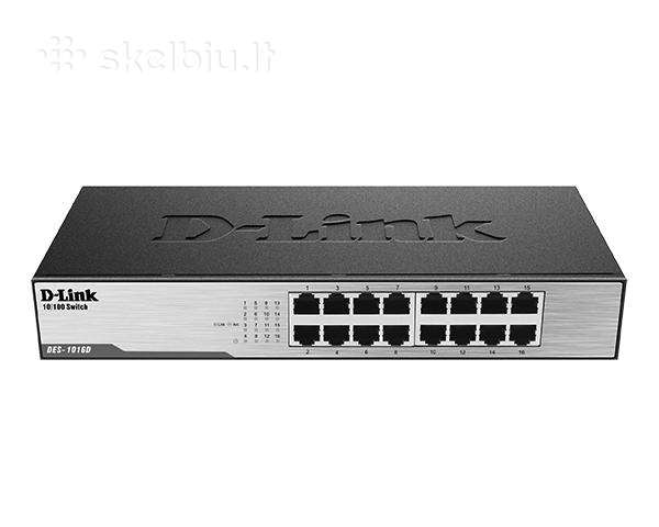 D-link Des-1016d Switcheris 16 ports / switchas