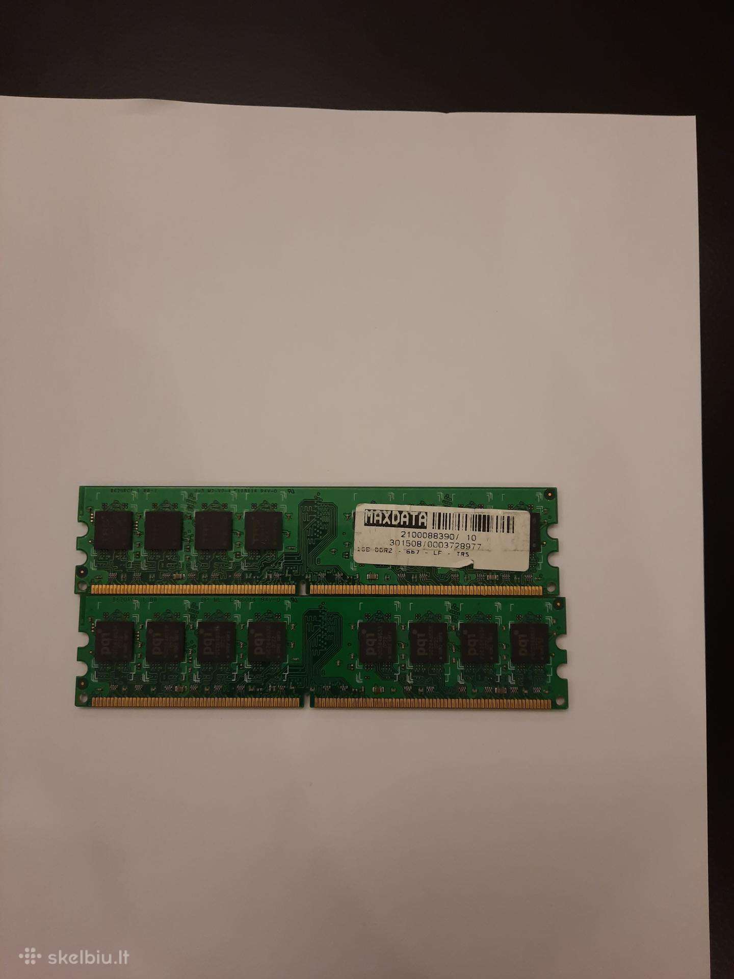 Ddr2 1gb 667mhz 2 vnt.