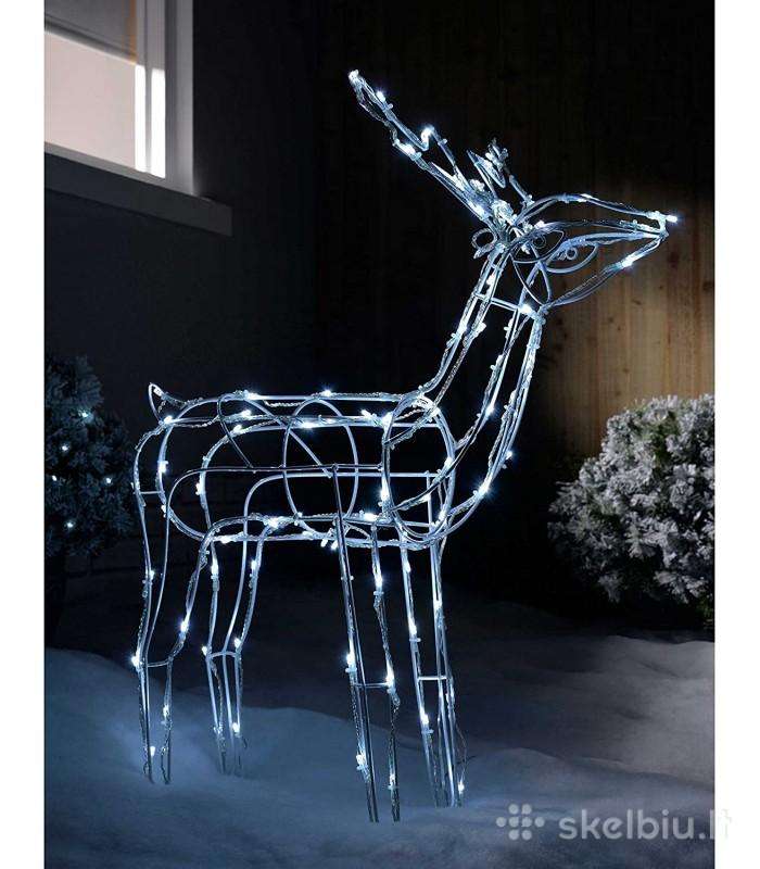 LED dekoracija Judantis - šviečiantis 3D elnias
