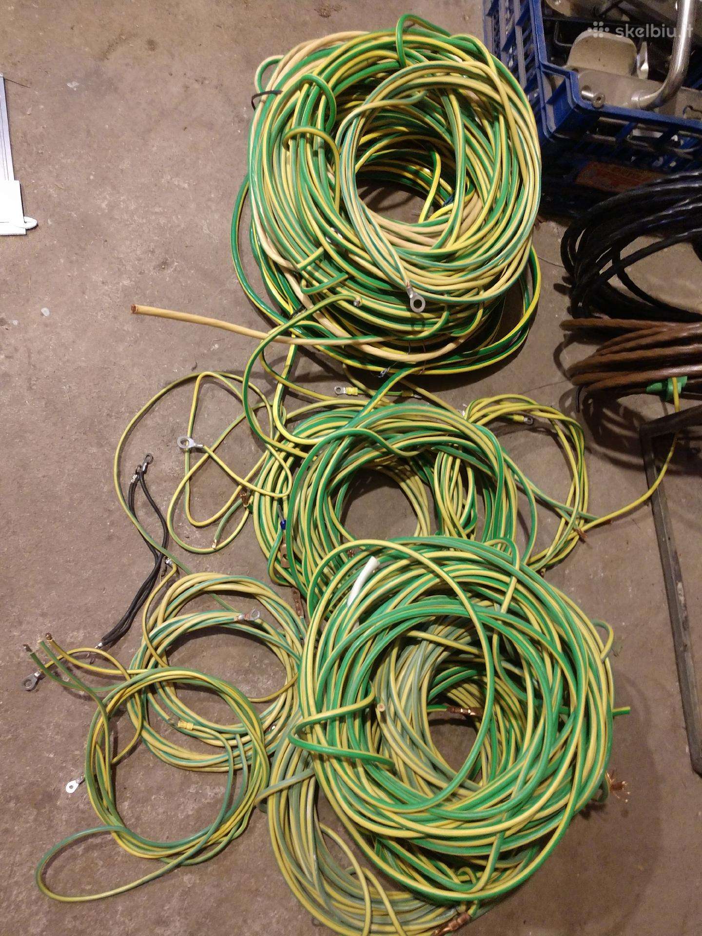 Elektros kabeliai lankstus viengysliai 25m2 16m2