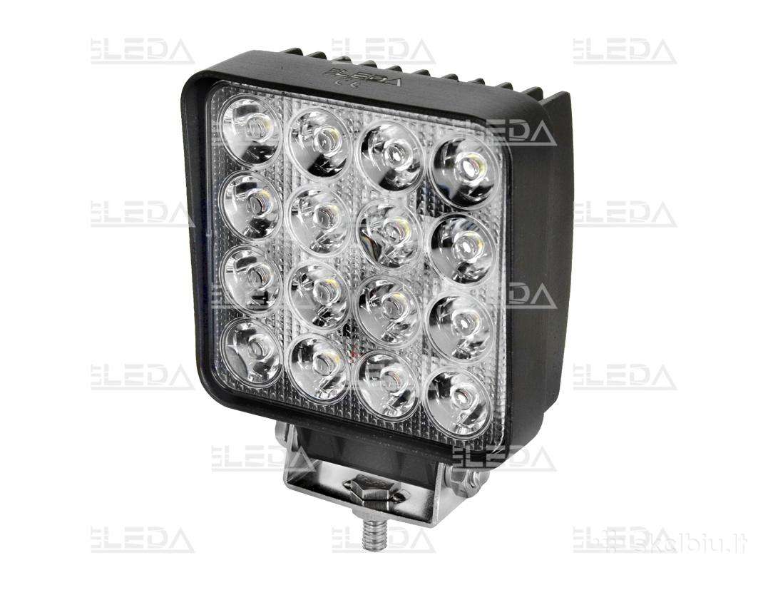 LED darbo žibintas 48w, 3300lm, (platus spindulys)