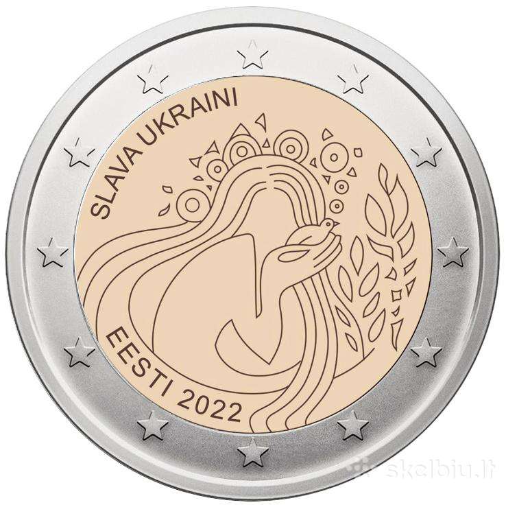 Estija 2 Eurai, 2022 Šlovė Ukrainai Uc113