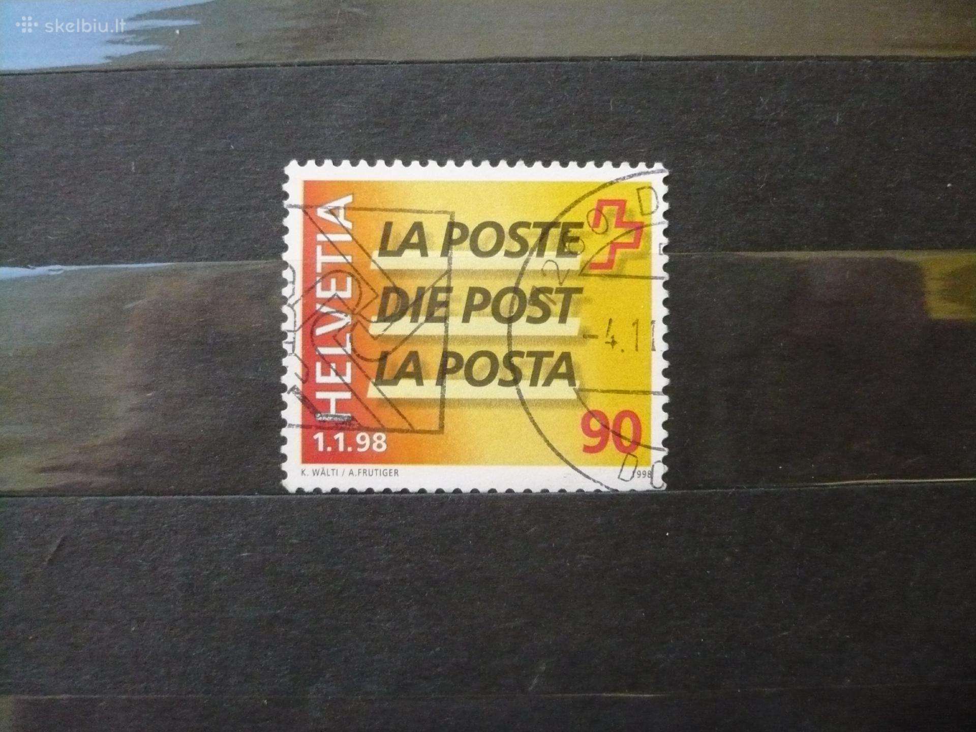 1998 m. Ptt – restruktūrizuota Swisscom ir Post