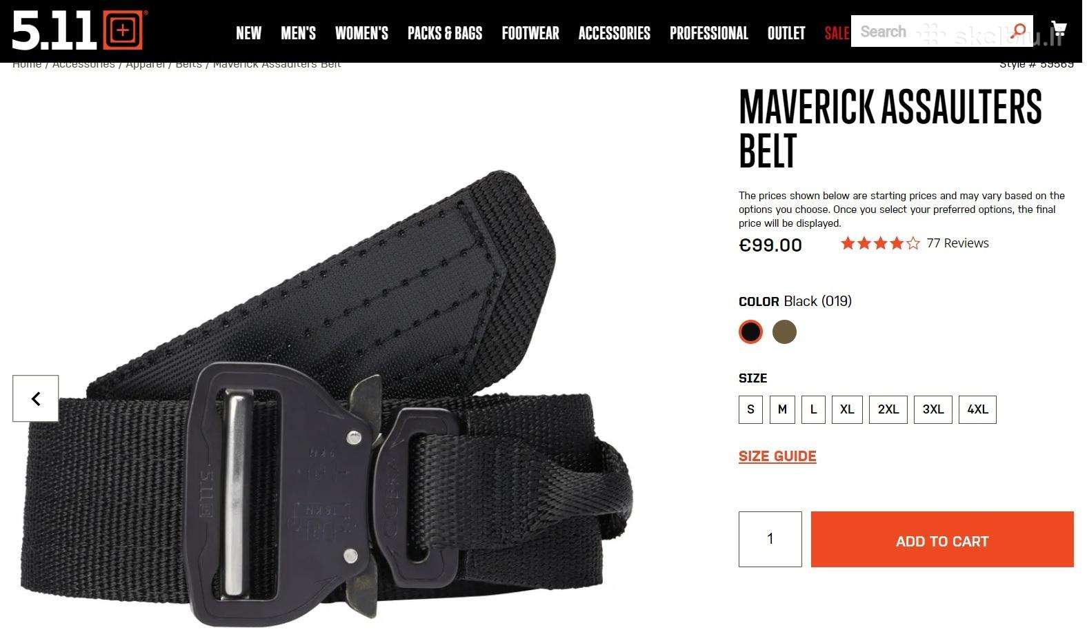 5.11 Maverick Assaulters Belt