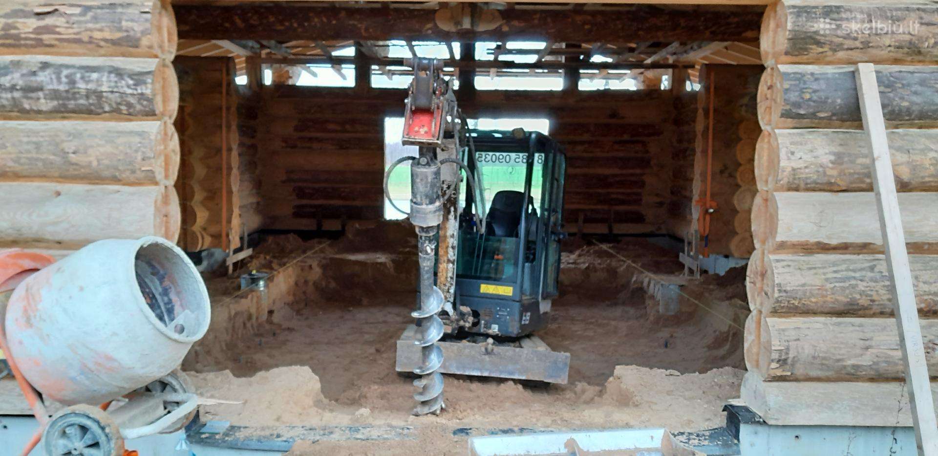 Bobcat E20, statybos transporto nuoma