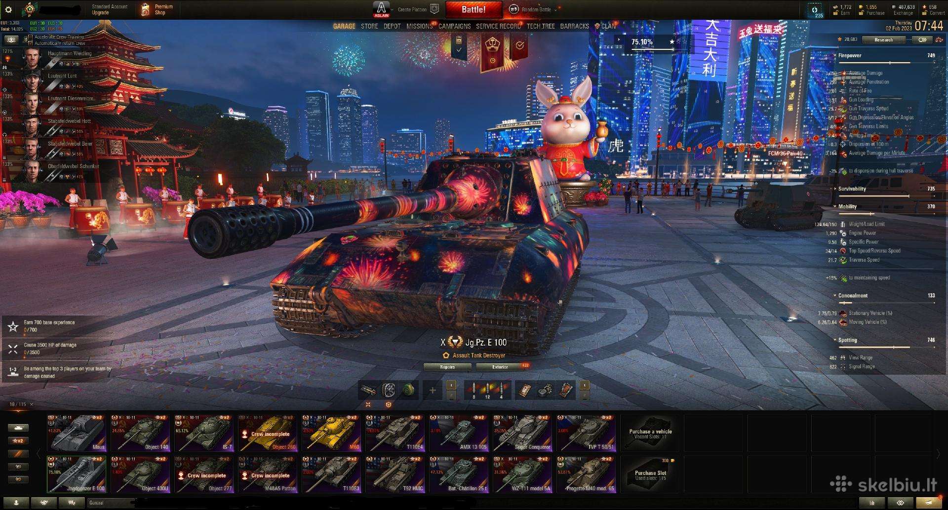 Worlf of Tanks acc