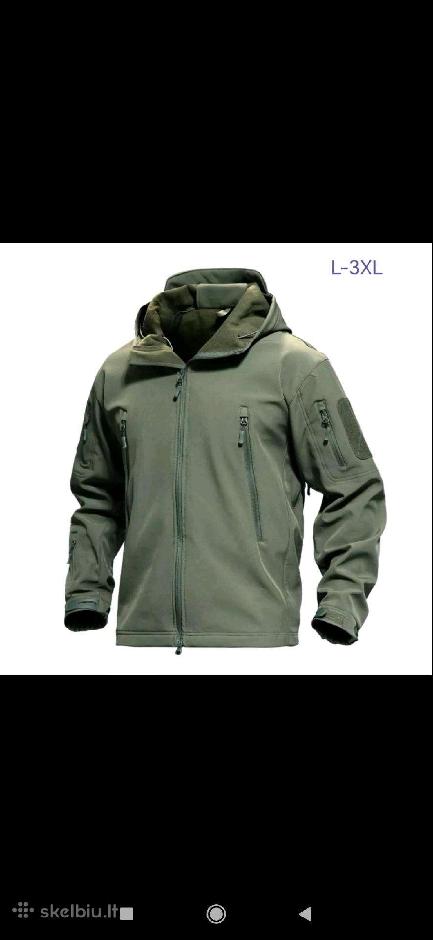 Taktinės striukės Softshell Green Army