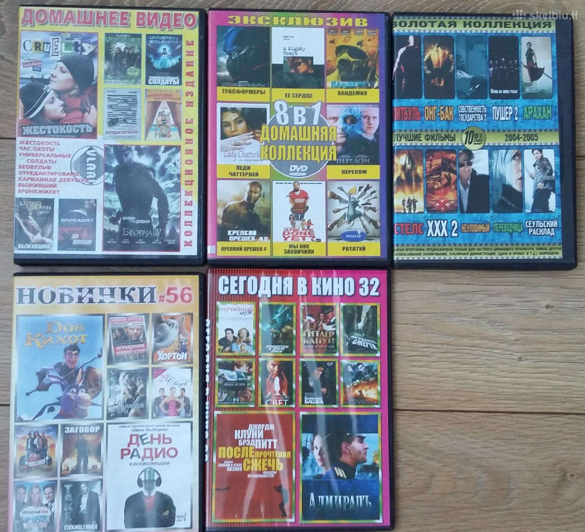 Dvd filmai kolekciniai 5vnt