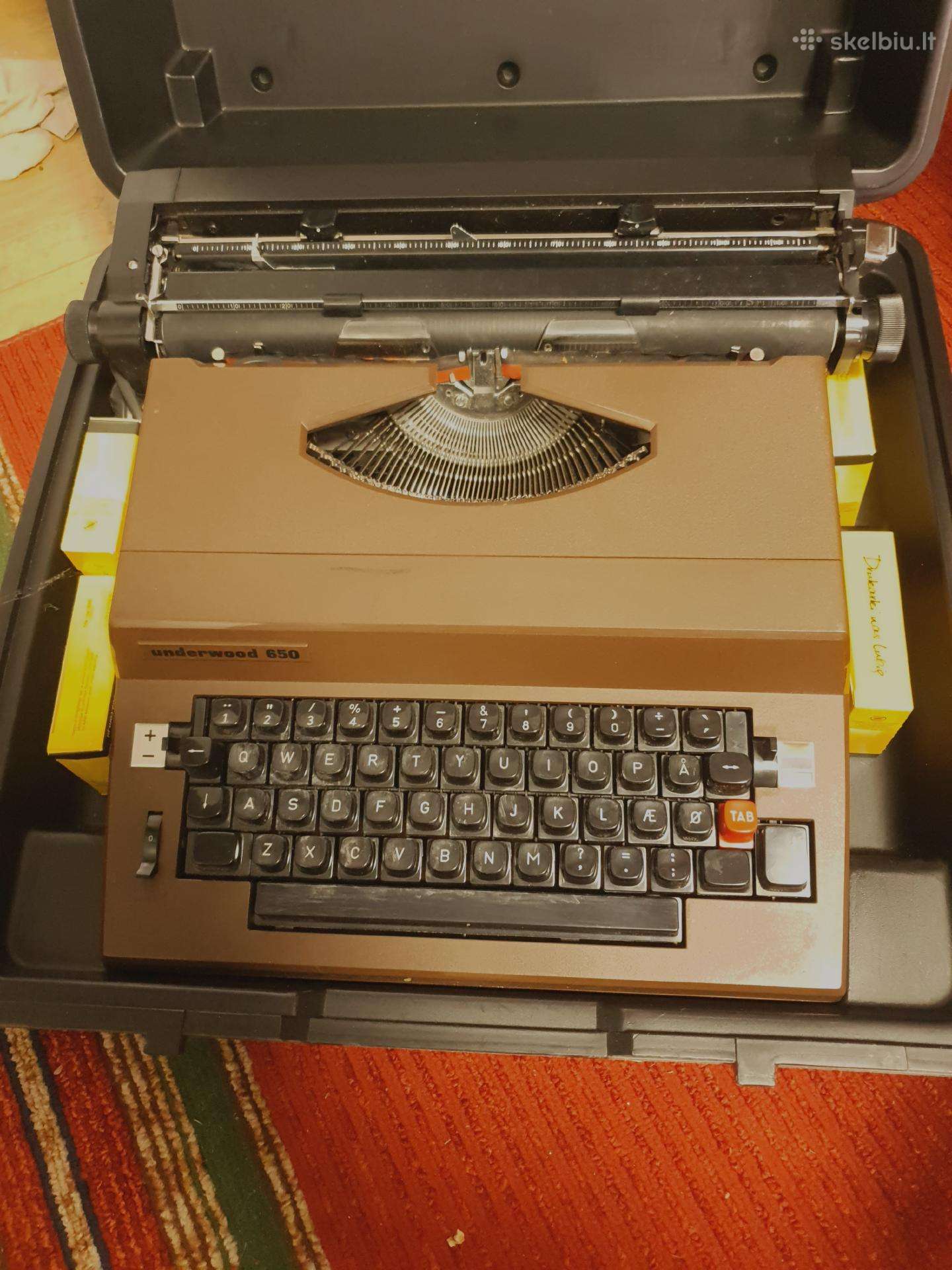 Spausdinimo mašinėlė, elektrinė Underwood 650