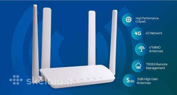4G Lte modemas + 6 mėn neriboti GB tik 109 €!
