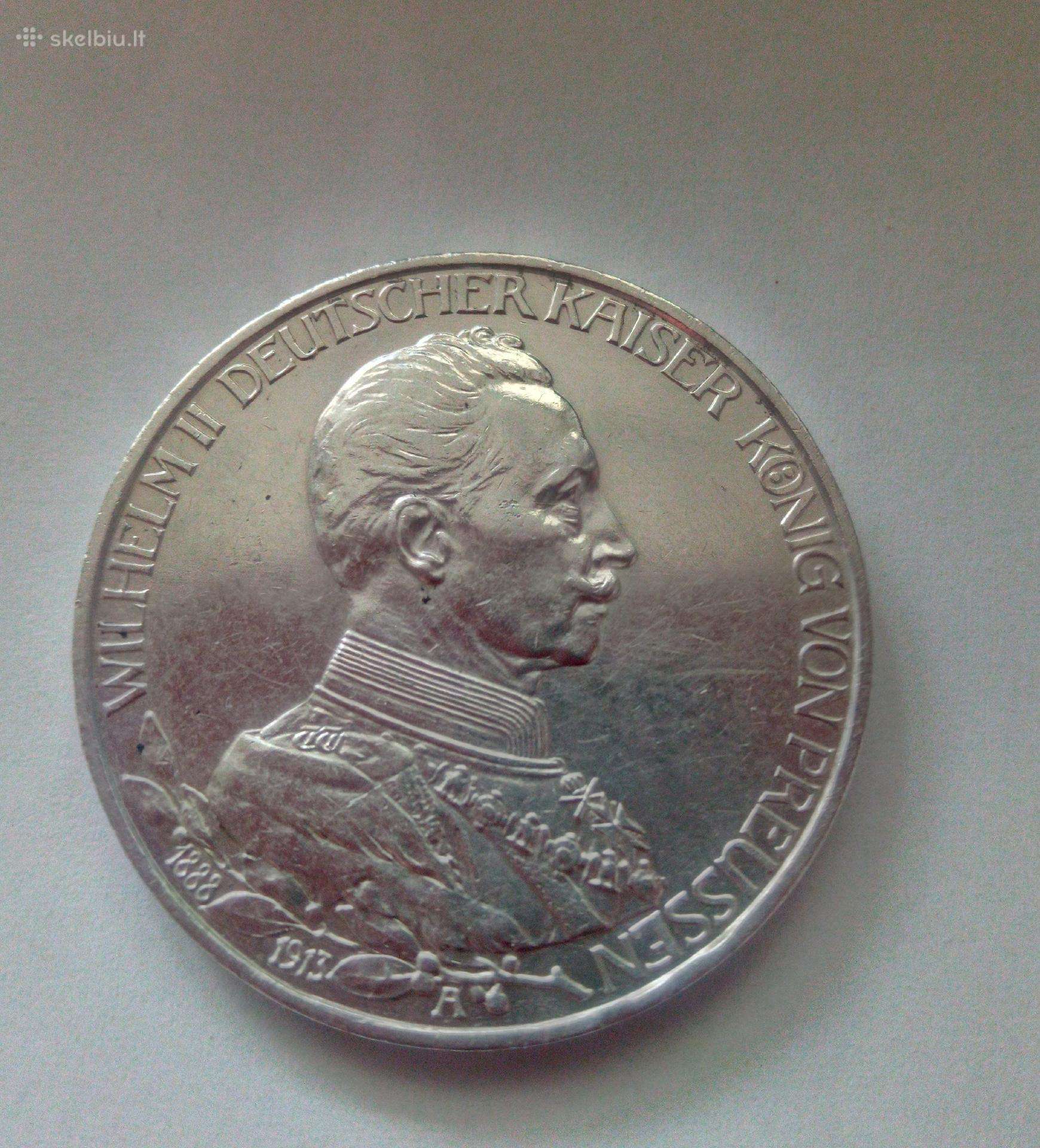 Vokietijos imperija 3 markės, 1913 m.