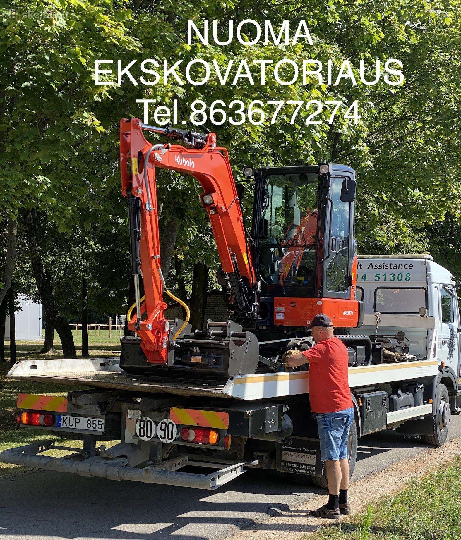 Kubota U-37, sunkvežimių nuoma