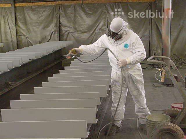 Smėliavimas. Šratavimas. Stiklavimas. Dažymas.