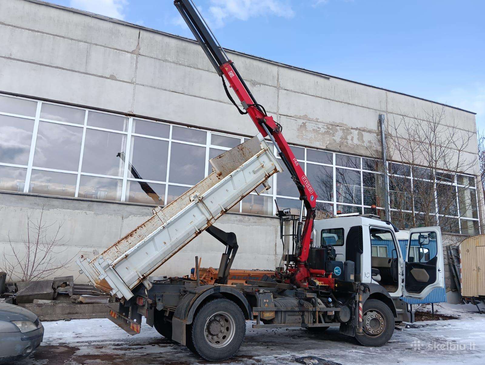 Vezame birias medzi 1-27t, Savivartis su greiferiu