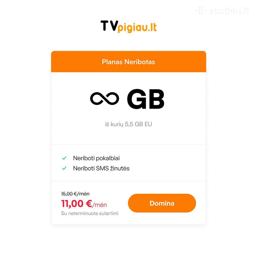 4G Lte modemas + 6 mėn neriboti GB tik 109 €!