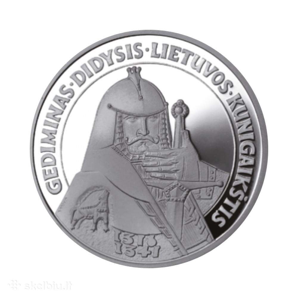 50 litų didžiajam Lietuvos kunigaikščiui Gediminui