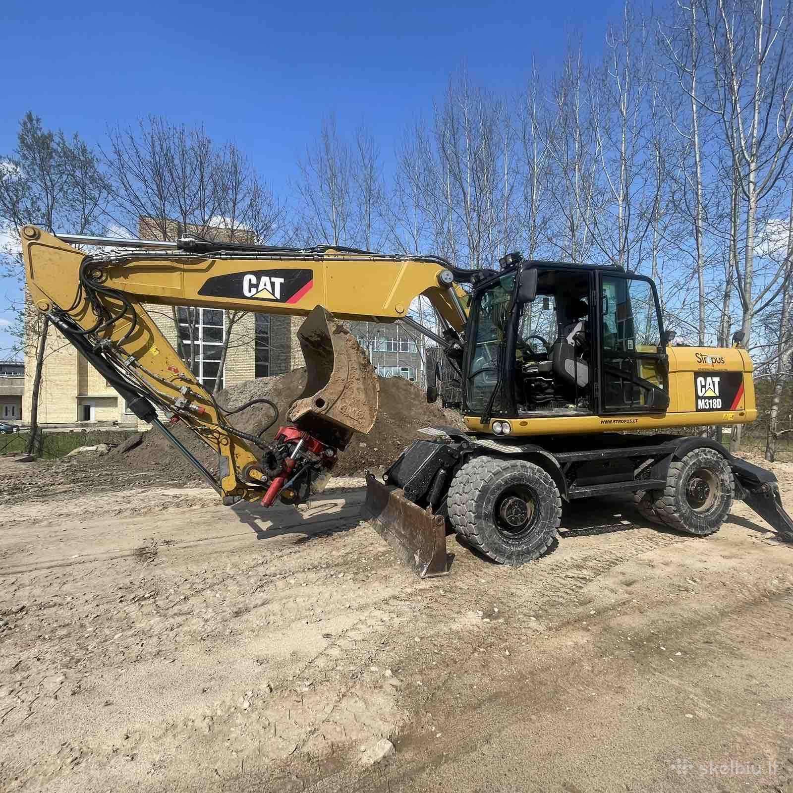 Cat 318D, прокат строительного транспорта