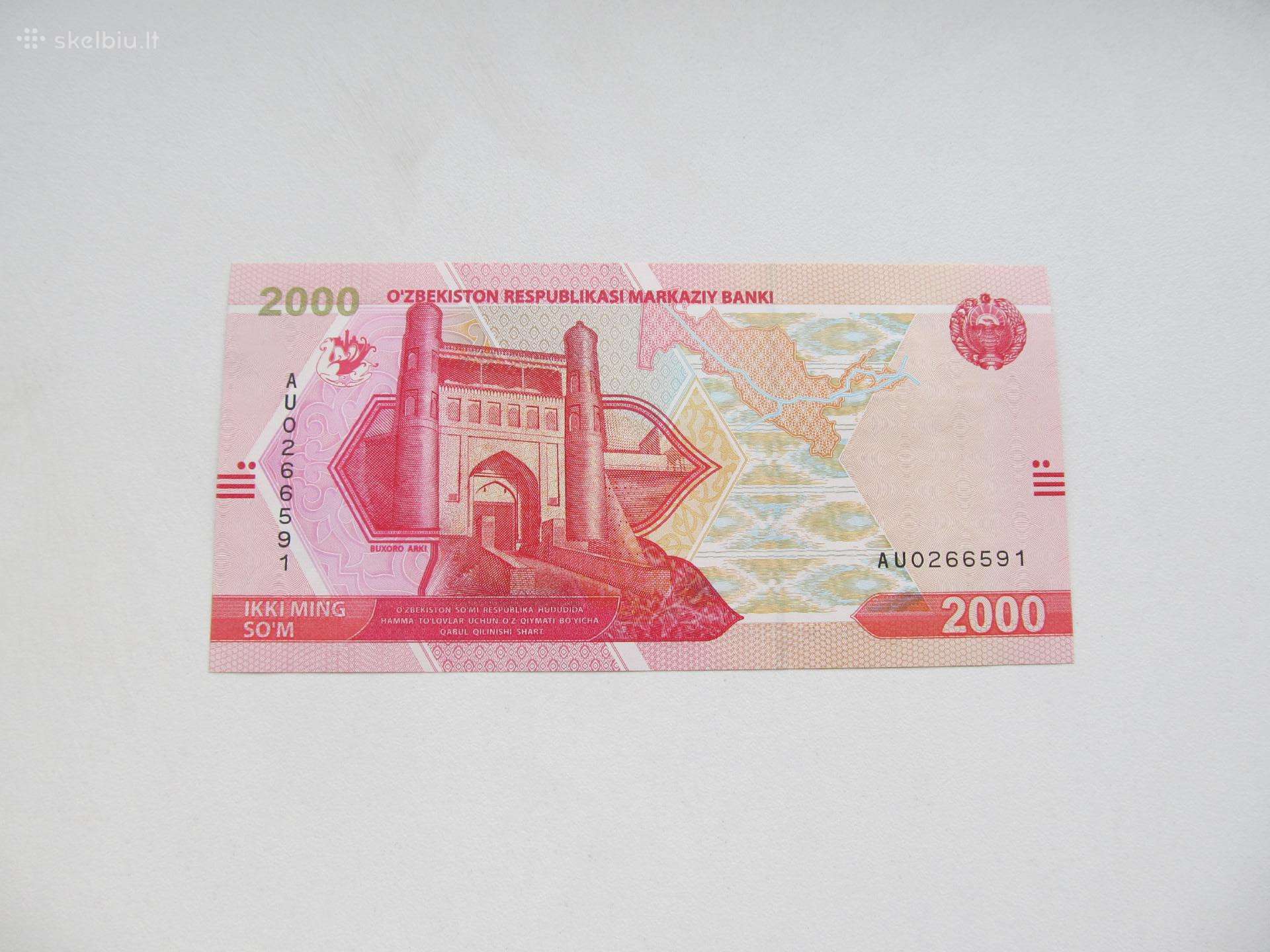 2000 somu , Uzbekistanas , 2021 unc