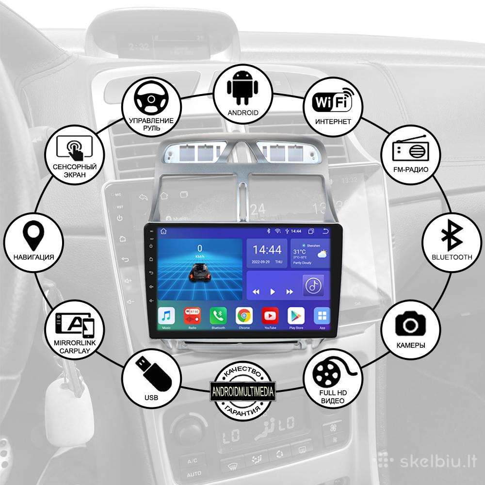 For Peugeot 307 307CC 307SW 2002-2013 Car Multimedia Player 4G Carplay 2  Din Android 9.7 Tesla Screen Autoradio GPS Navigation - AliExpress