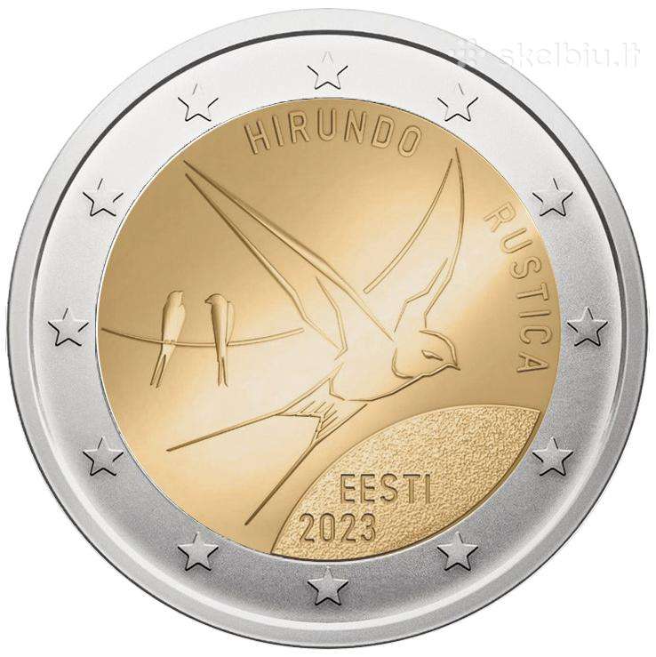 Estija 2 Eurai, 2023 Šelmeninė Kregždė Uc114