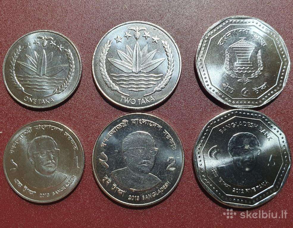 Bangladešas 1, 2, 5 Takos, 2012-2013 - 3 Vnt.