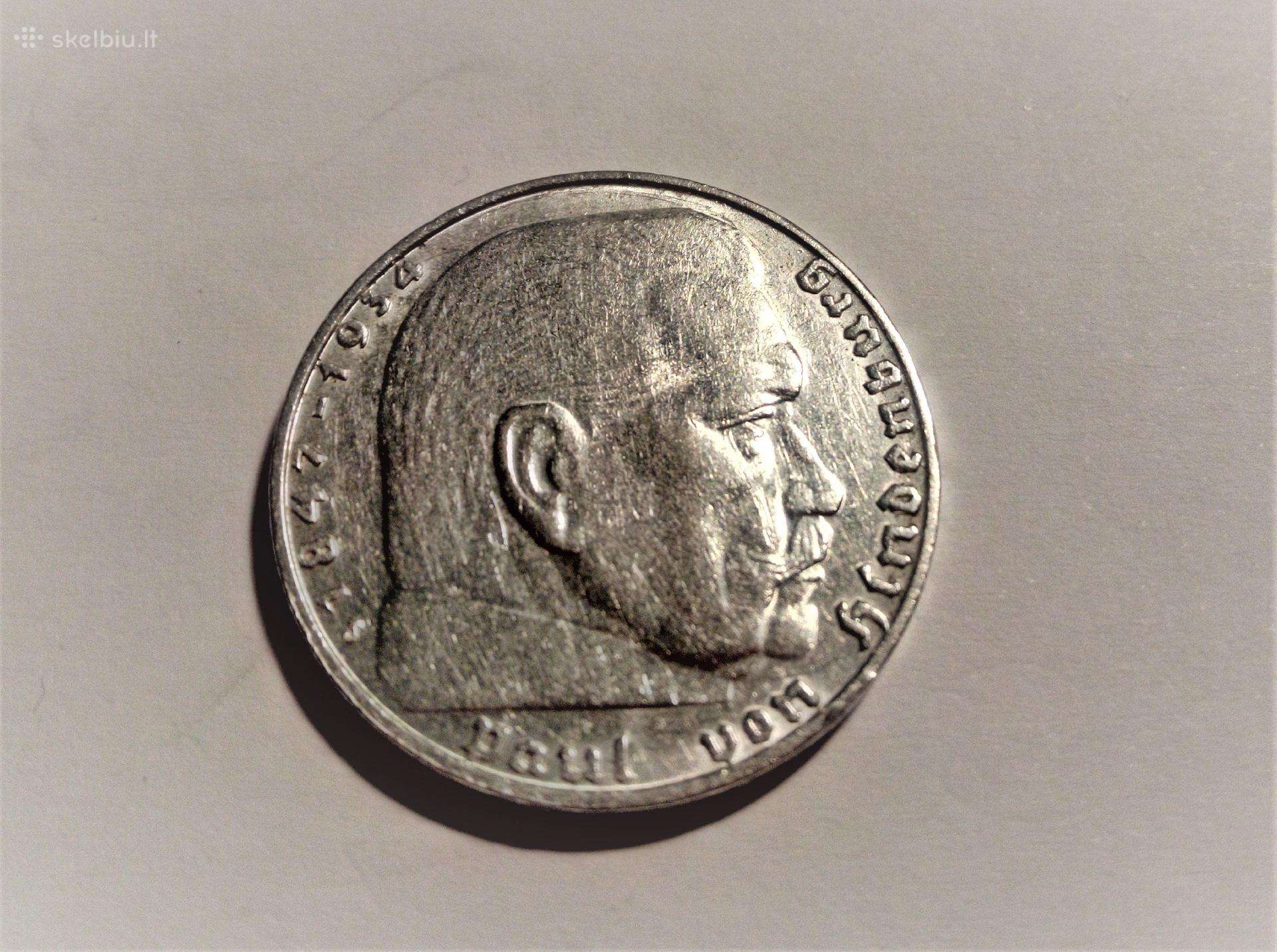 Vokietija 2 reismarkes 1939 m.