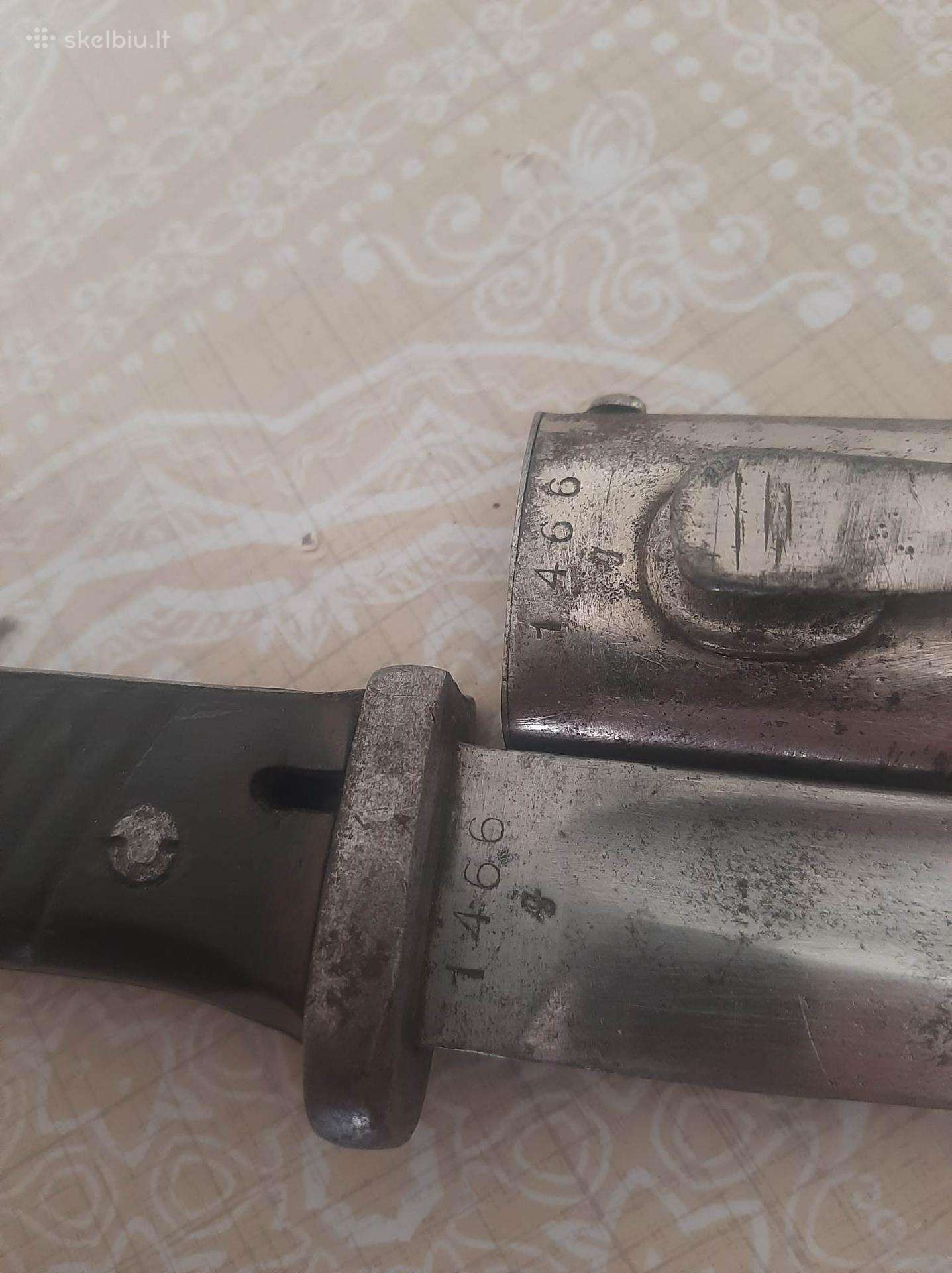 Ww2 vokiškas durtuvas k98 sutampantys numeriai