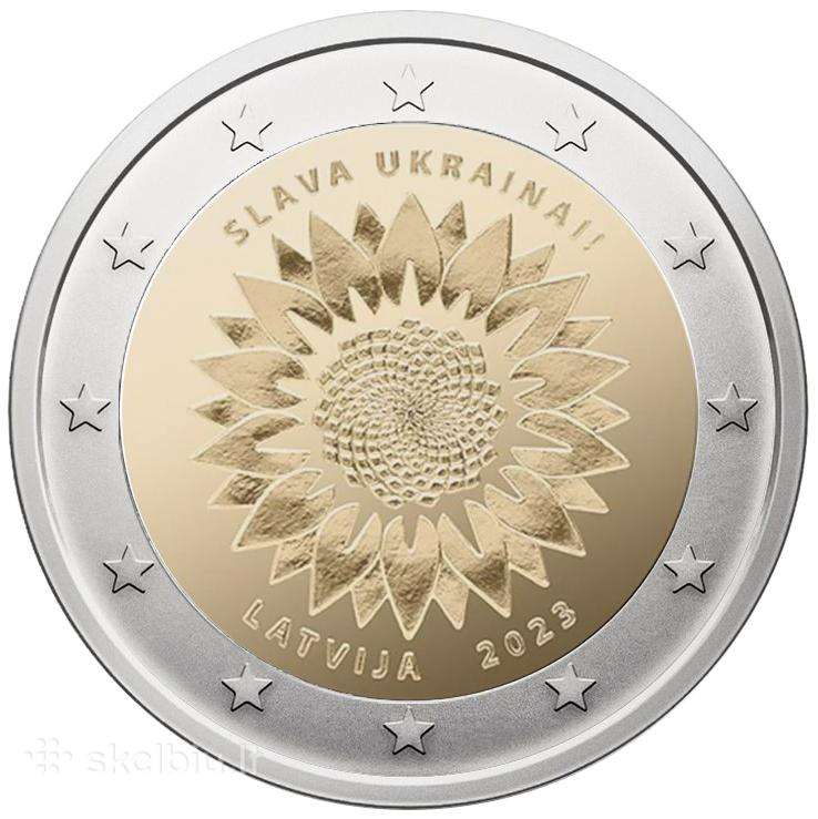 Latvija 2 Eurai, 2023 Šlovė Ukrainai Uc111