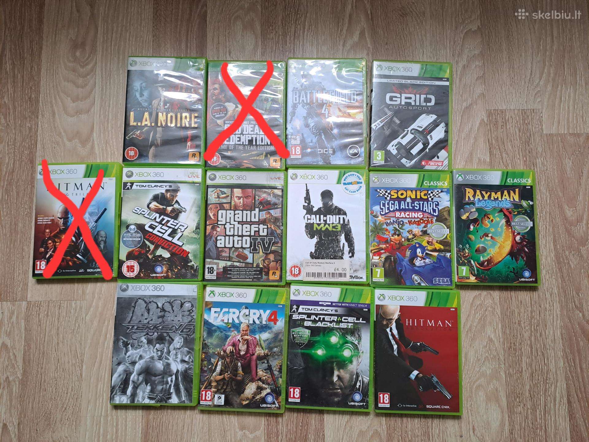 Xbox 360 žaidimai (5€)