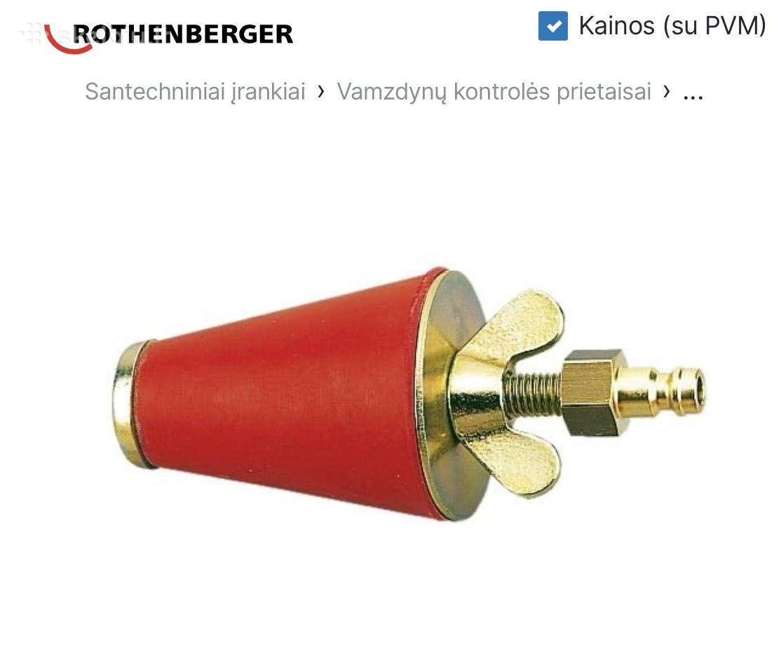 Kamštis dujų testeriui konusas Gr.3, 1.1/4"-2, 54