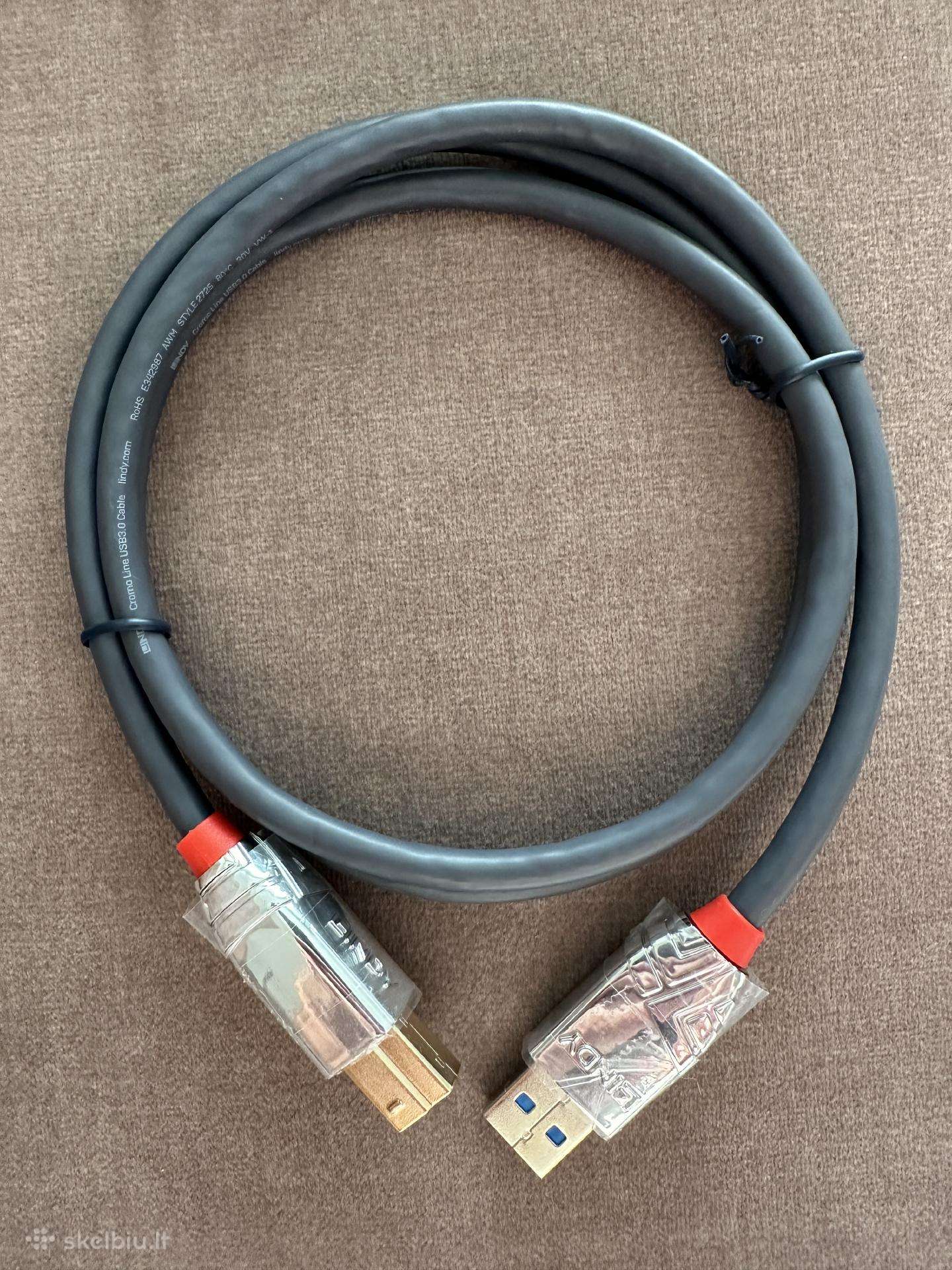 Lindy Usb 3.0 male A to male B kabelis