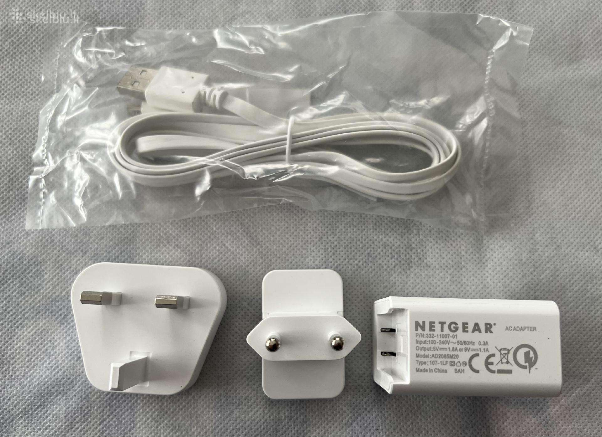 Įkroviklis Netgear 5v/9v, su laidu Usb į micro Usb