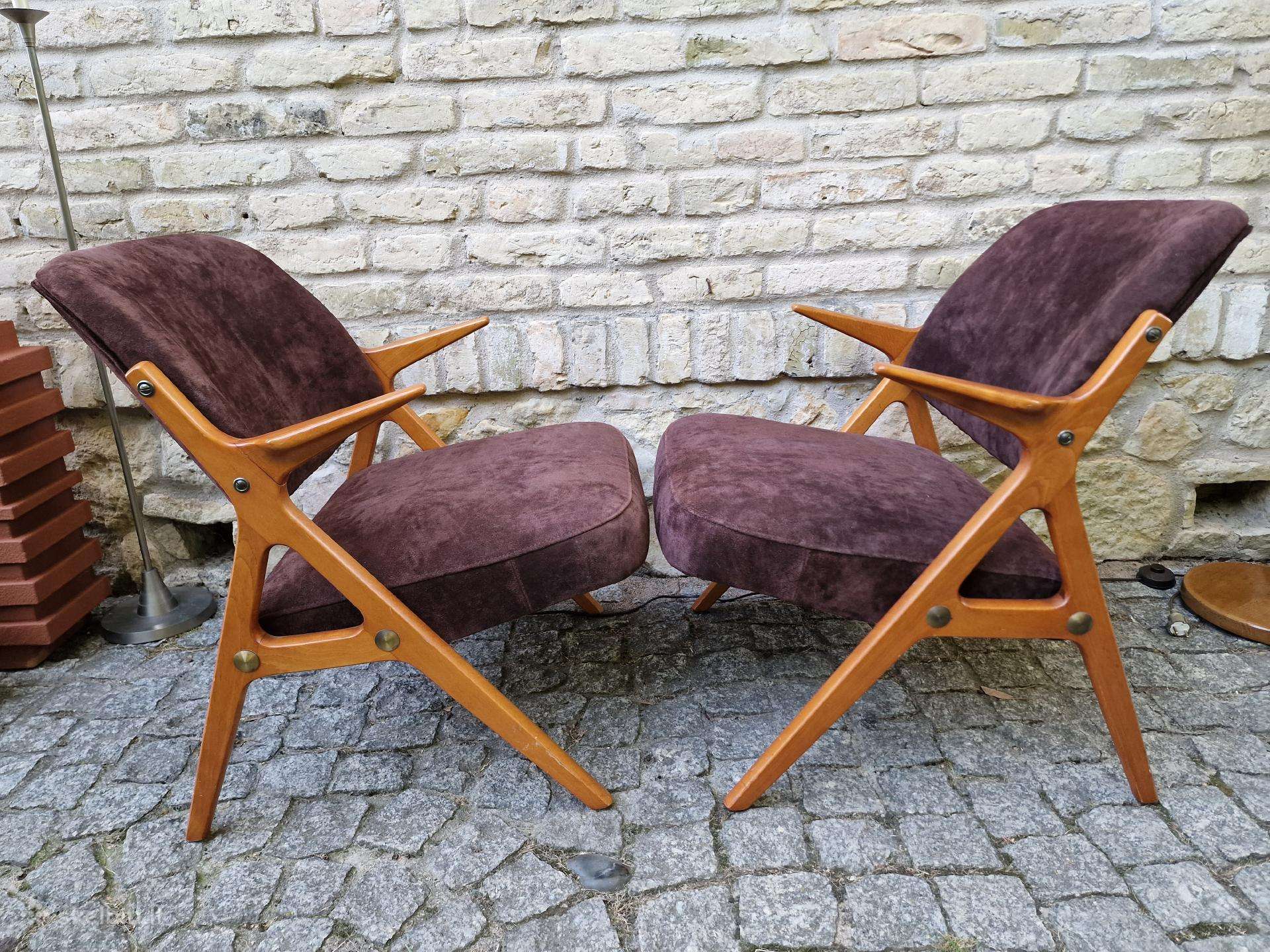 Vintažiniai mid century Nya Flugan foteliai