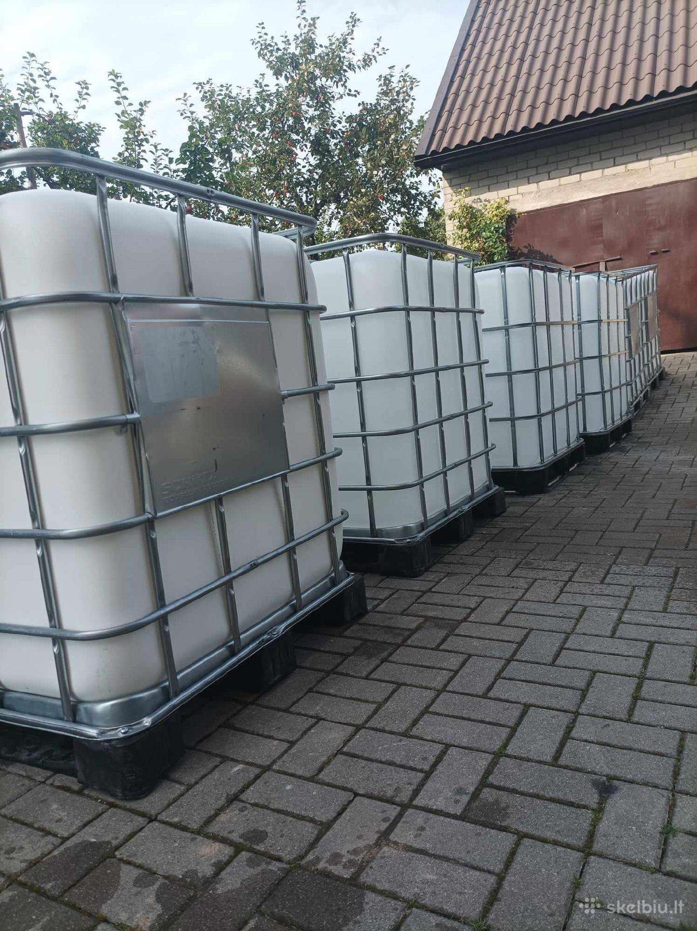 1000 ltr. vandens talpos, Ibc konteineriai, kubas.